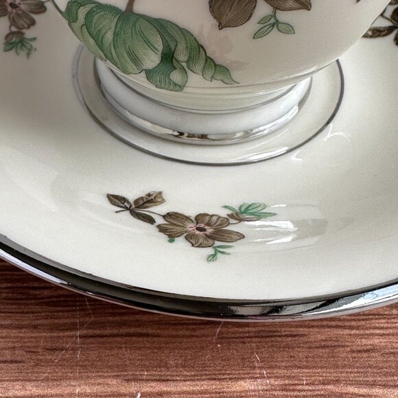 KPM Denmark Floral Espresso Cup & Saucer, Vintage - Picture 2 of 7